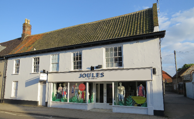 A white clothes shop in Holt